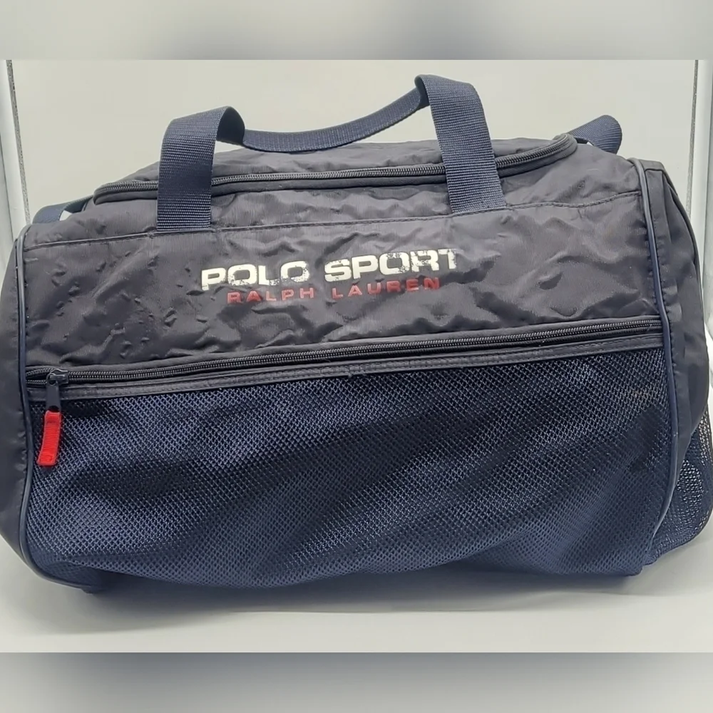 Vintage 90's Polo Sport Ralph Lauren Duffle Bag Royal Blue​​​